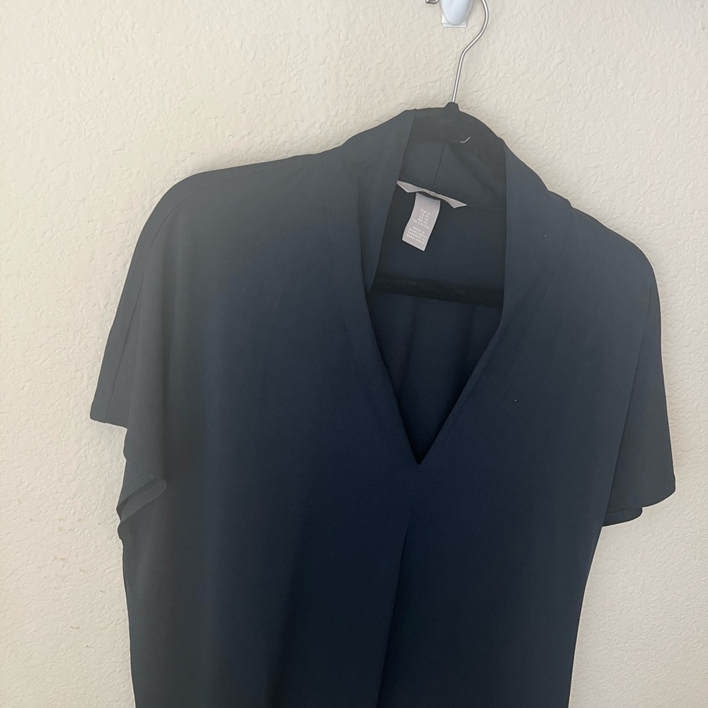 ✨Navy H&M Drop Shoulder top- NWOT